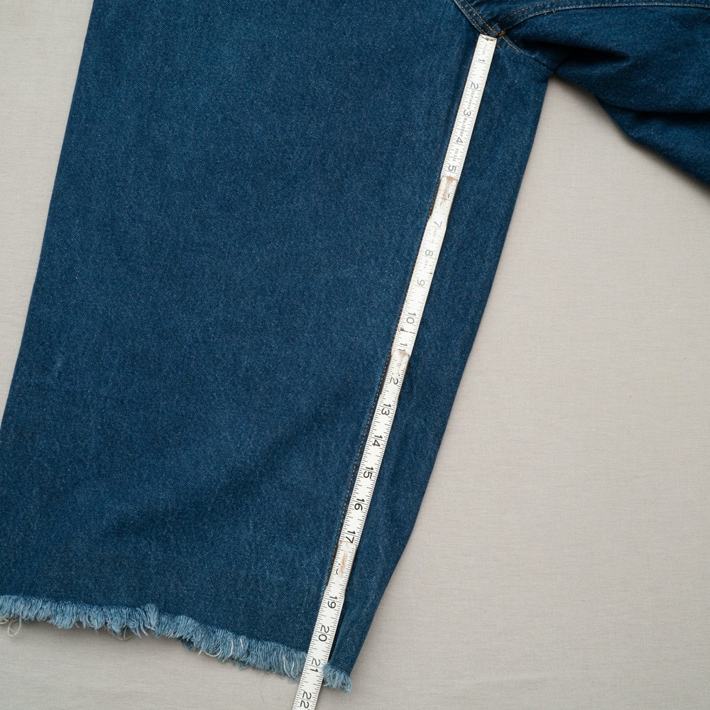 Vintage JNCO Dark Wash Denim Mega Baggy Jeans 13.5 Leg Opening Modified Pants 38 - Picture 4 of 10